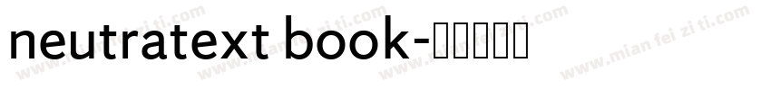 neutratext book字体转换